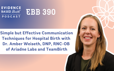 EBB 390 –  Simple but Effective Communication Techniques for Hospital Birth with Dr. Amber Weiseth, DNP, RNC-OB of Ariadne Labs and TeamBirth